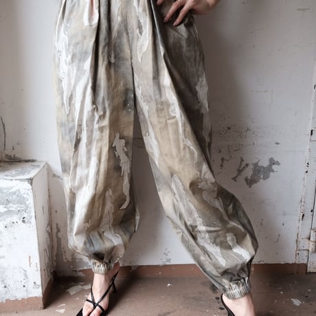 suminagashi cotton harem jumpsuit