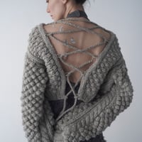 lace up hand knit