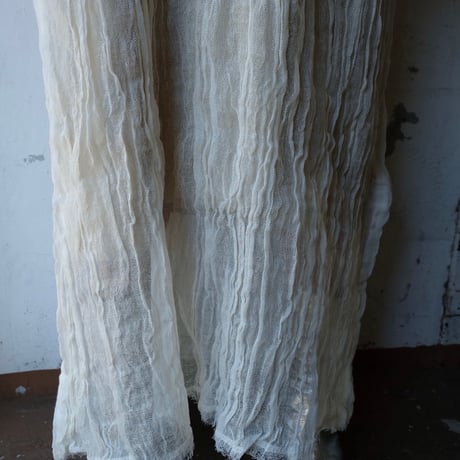 wool linen gawze dress
