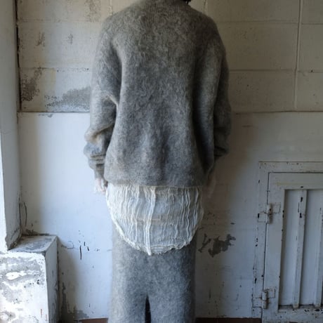 kid mohair turtle neck knit