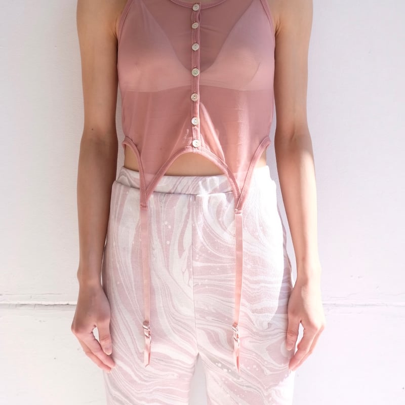 sheer gater tank top | ERiKOKATORi