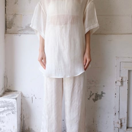 linen gawze T-shirt