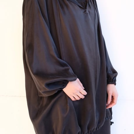silk hoodie tunic