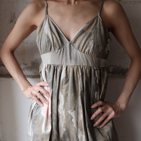 suminagashi cotton harem jumpsuit