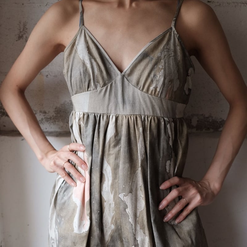 suminagashi cotton harem jumpsuit | ERiKOKATORi