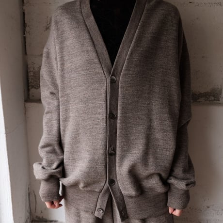 wool sweat cardigan