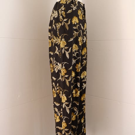 flower embroidery pants