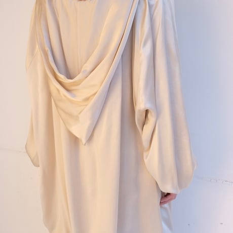 silk hoodie tunic