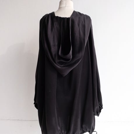 silk hoodie tunic