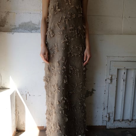 ripped wool dress