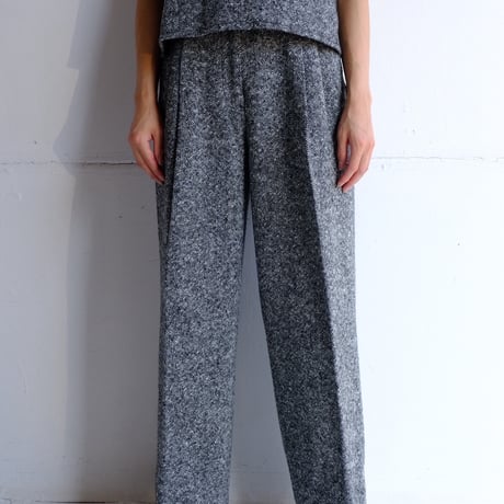 nep tweed wide pants