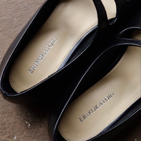 strap square flat shoes