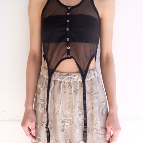 sheer gater tank top