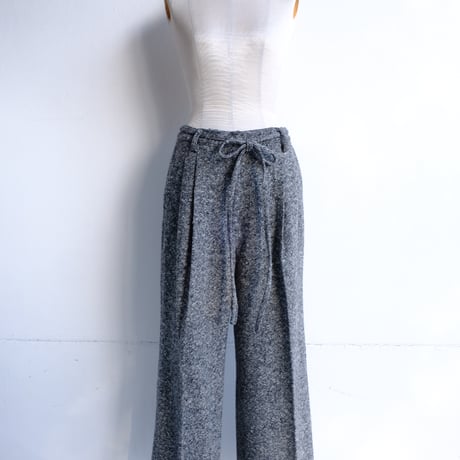 nep tweed wide pants
