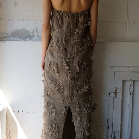 ripped wool dress