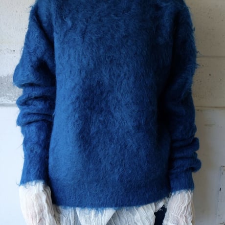 kid mohair turtle neck knit