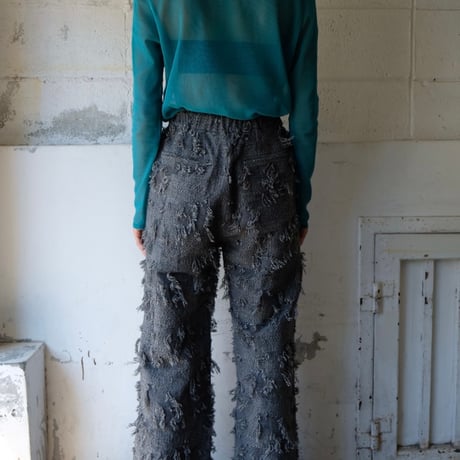 ripped wool pants