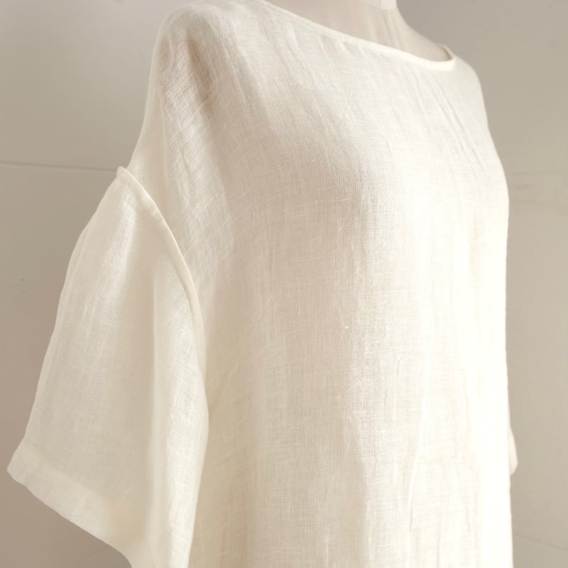 linen gawze T-shirt | ERiKOKATORi