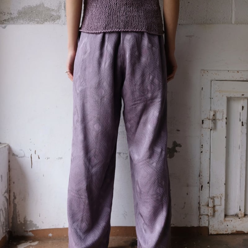 gisha jacquard pants | ERiKOKATORi gisha jacquard pants | ERiKOKATORi