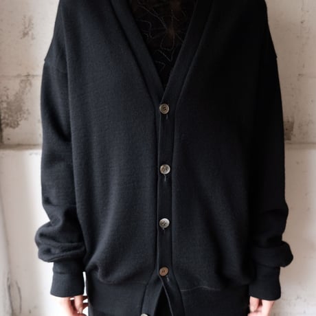 wool sweat cardigan