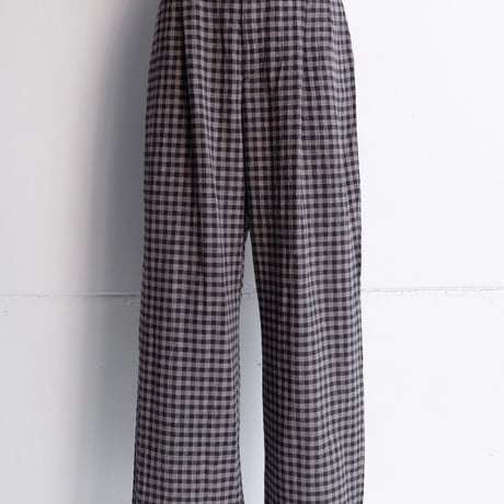 check cotton pants