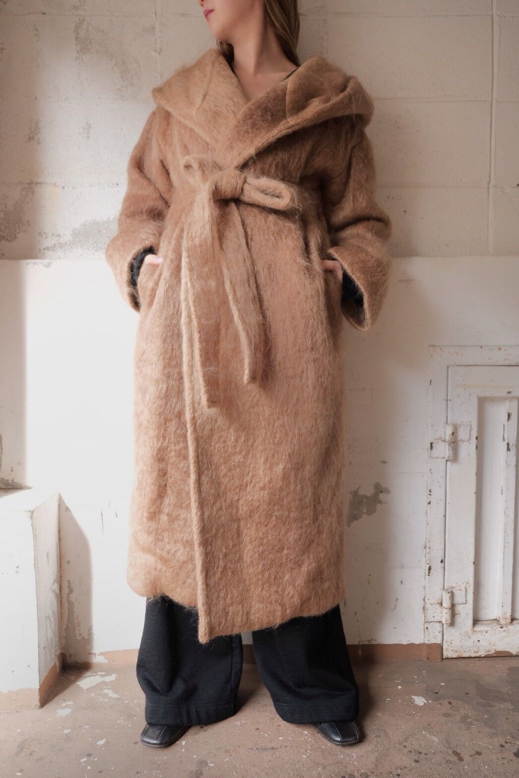 flow dye kidmohair foodie gown coat | ERiKOKATORi
