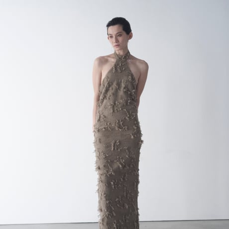 ripped wool dress