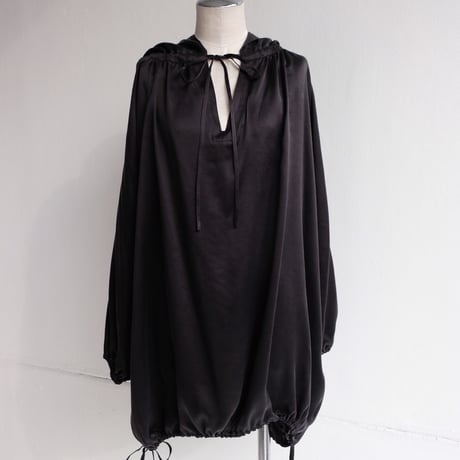 silk hoodie tunic