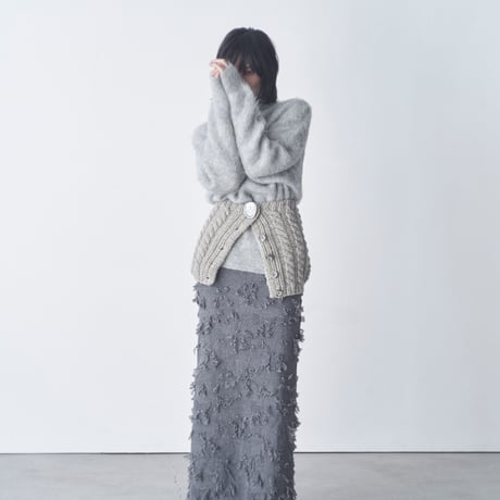 ripped wool dress