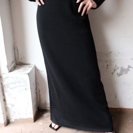 wool sweat cutout dress