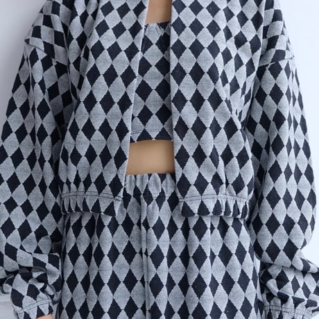 diamond sweat short cardigan