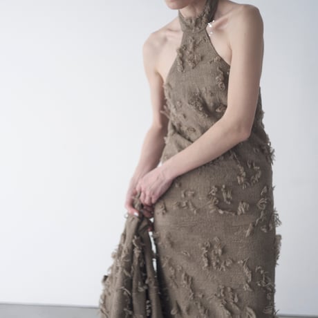 ripped wool dress