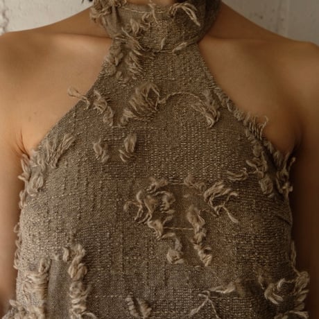 ripped wool dress