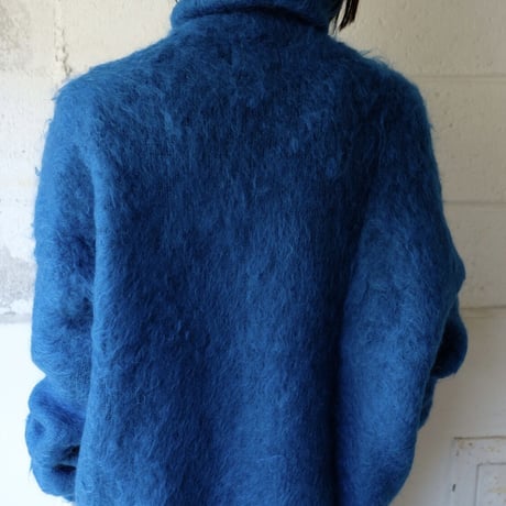 kid mohair turtle neck knit