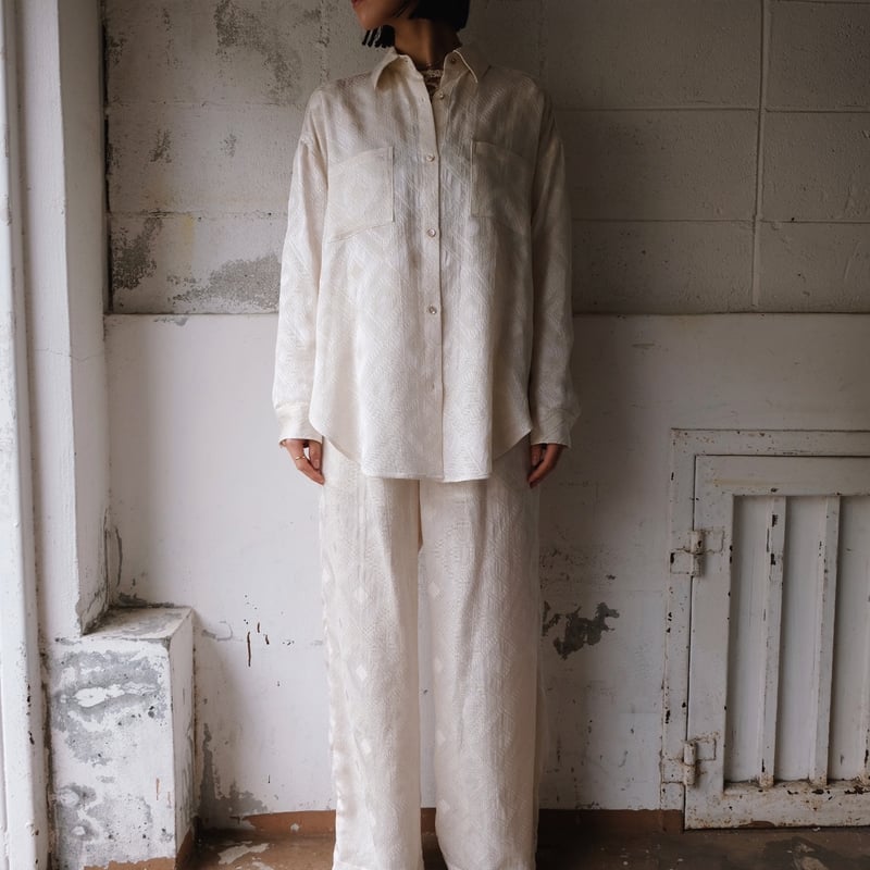 enrica CS SATIN HAND DYEING DRESS シルク込 エンリカ シルクシャツ enrica CS SATIN HAND DYEING DRESS