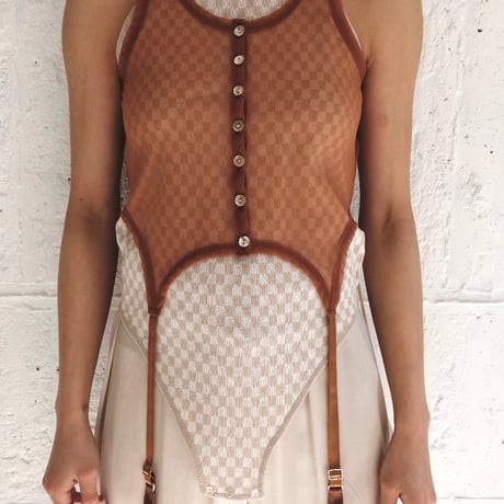 sheer gater tank top