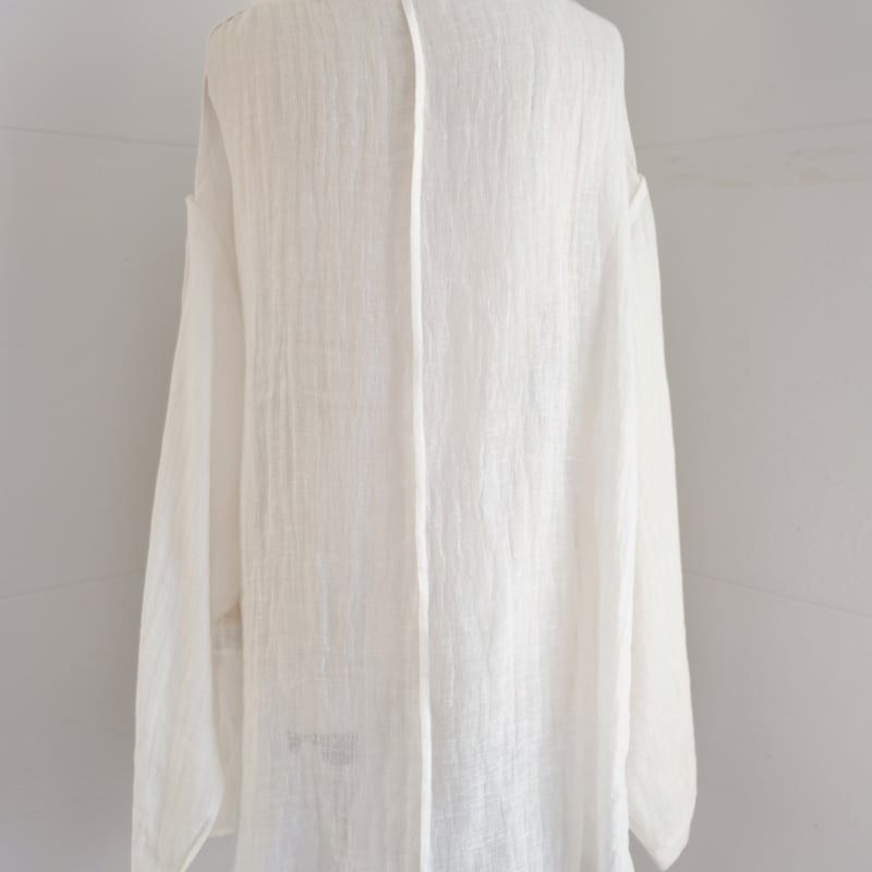 linen gawze top | ERiKOKATORi