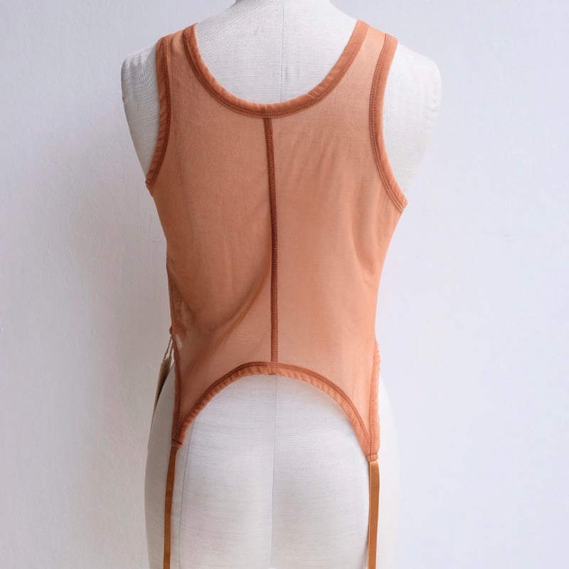 ERIKO KATORI ランジェリータンクトップ sheer gater tank top