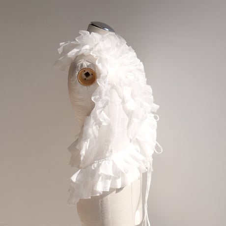 ramie sheer frill vest