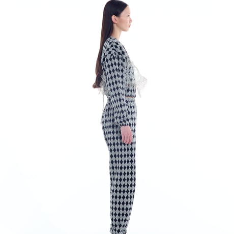 diamond sweat short cardigan