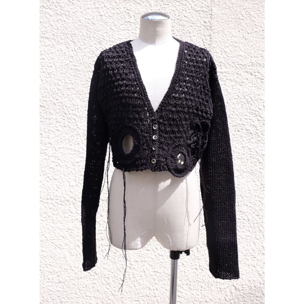 motif konjac hand knit cardigan | ERiKOKATORi