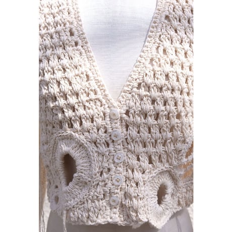 motif konjac hand knit cardigan
