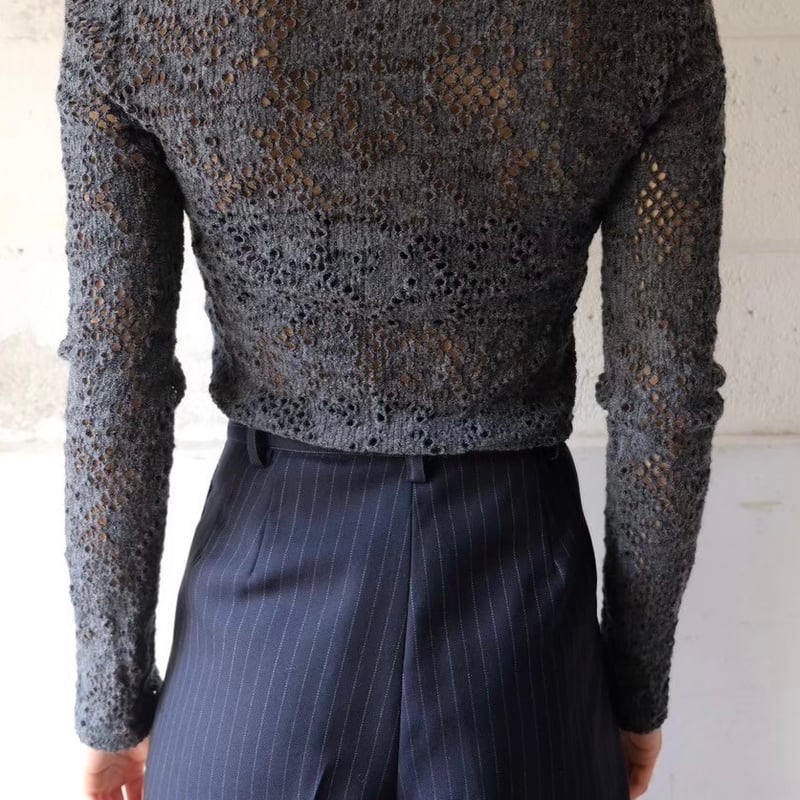 flower wool cardigan | ERiKOKATORi