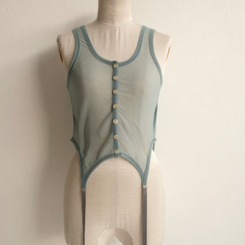 sheer gater tank top | ERiKOKATORi