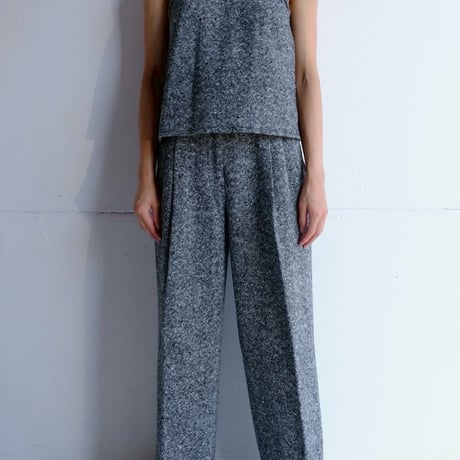nep tweed wide pants