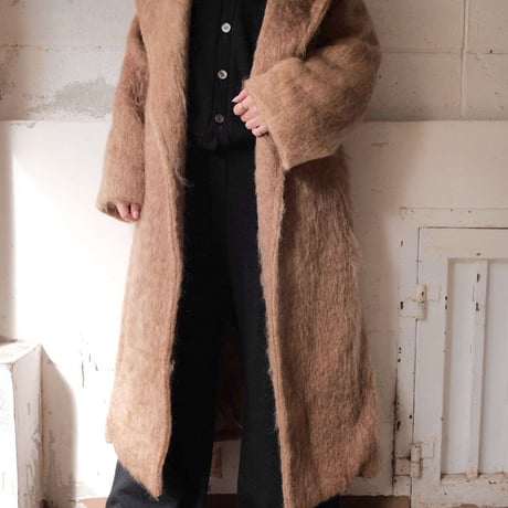 flow dye kidmohair foodie gown coat