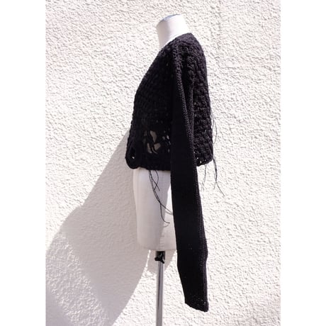 motif konjac hand knit cardigan