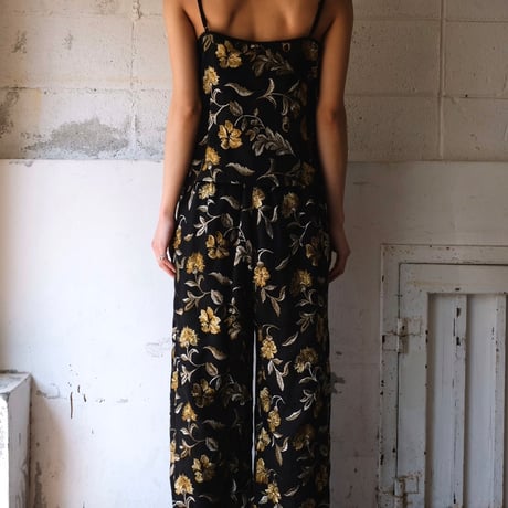flower embroidery pants