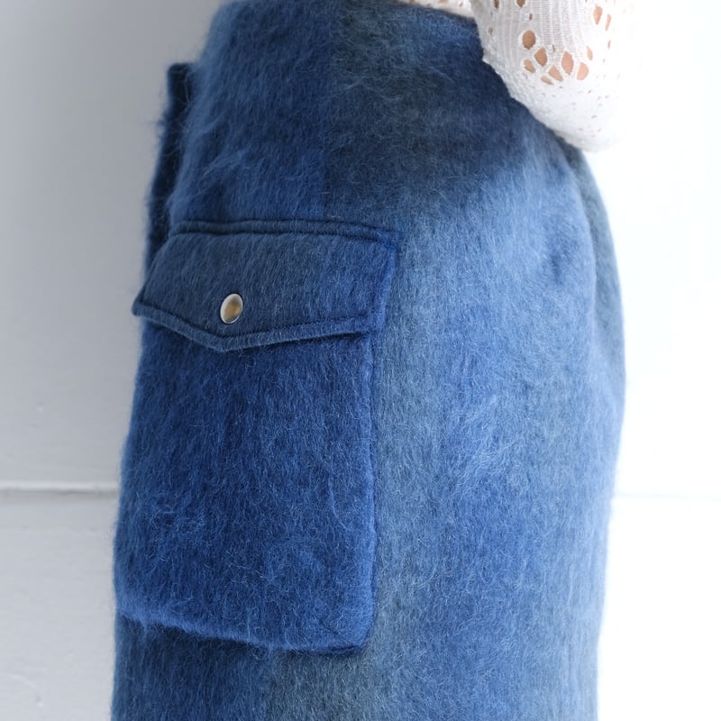 スカート ERiKO KATORi / flow dye kid mohair skirt ERiKO KATORi / flow dye kid mohair skirt