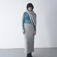kid mohair knit skirt